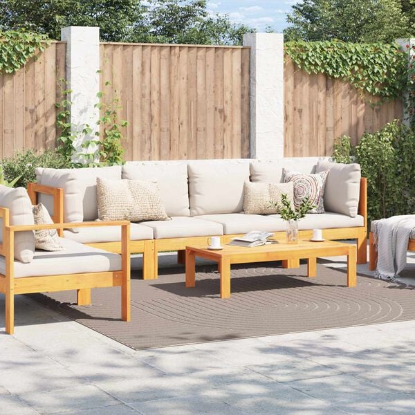 vidaXL Area Rugs Square Beige 240 x 240 cm