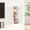 vidaXL Wall Cabinet White 35x34x90 cm Engineered Wood