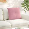 vidaXL Back Pillow Pink 60 x 50 cm Corduroy Fabric