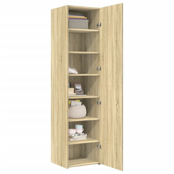 vidaXL Highboard Sonoma Oak 45x42.5x185 cm Engineered Wood
