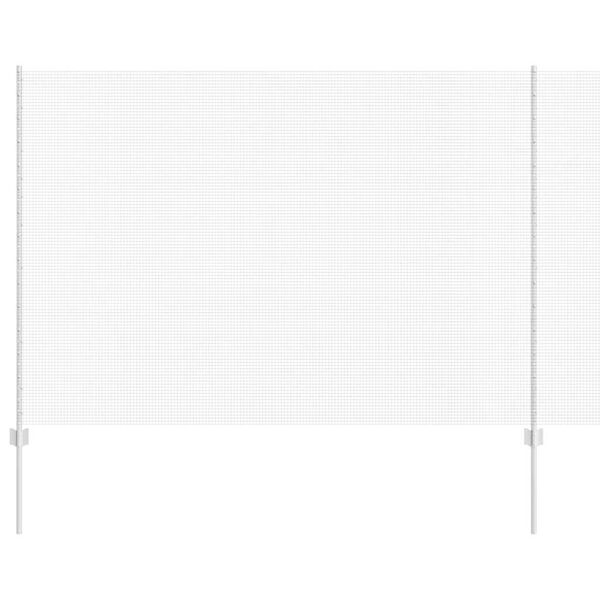 vidaXL Fence with Post Silver 1.5 x 25 m Steel