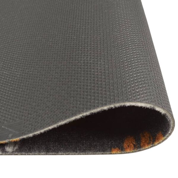 vidaXL Kitchen Rug Washable Paws 60x300 cm Velvet