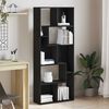 vidaXL Bookcase Black Oak 67x24x161 cm Engineered Wood
