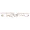 vidaXL 6 Piece Garden Pallet Lounge Set Wood White