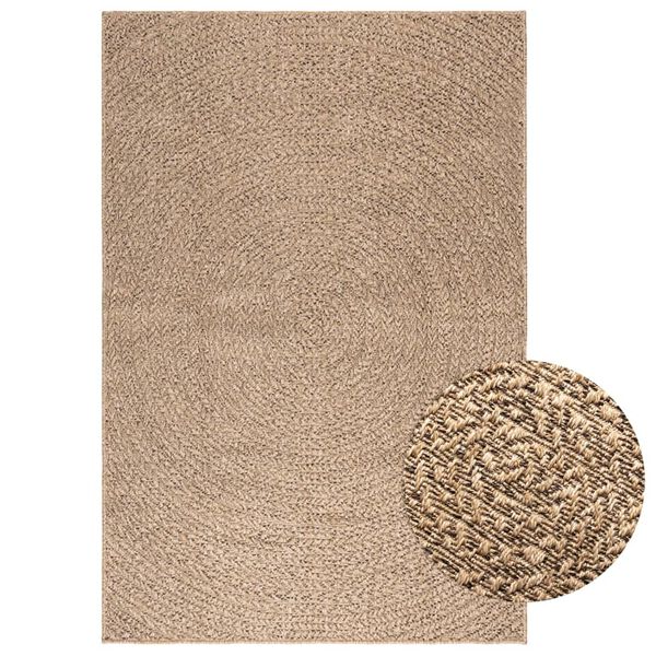 vidaXL Rug ZIZUR 120x170 cm Jute Look Indoor and Outdoor