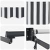 vidaXL Retractable Awning Anthracite and White 4x3 m Fabric&Aluminium