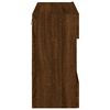 vidaXL TV Wall Cabinet with LED Lights Brown Oak 78.5x30x60.5 cm