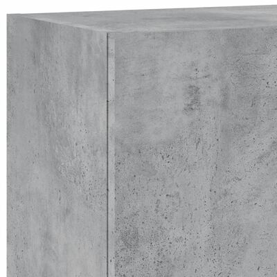 vidaXL 5 Piece TV Wall Cabinets Concrete Grey Engineered Wood
