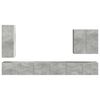 vidaXL TV Wall Cabinet Set Wall-mounted 6 pcs Concrete Grey