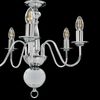 vidaXL Chandelier Silver 5 x E14 Bulbs