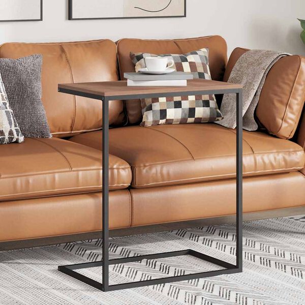 vidaXL Side Table Black 55x35x66 cm Engineered Wood