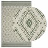 vidaXL Area Rug Natural and Green 160 x 230 cm PET