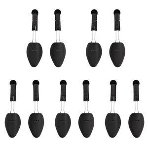 vidaXL Shoe Trees 5 Pairs Black EU 35-38 Plastic