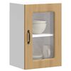 vidaXL Kitchen Wall Cabinet with Glass Door Kalmar Artisan Oak Engineered Wood