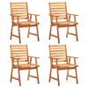 vidaXL 6 Piece Garden Dining Set Solid Wood Acacia