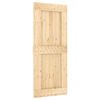 vidaXL Sliding Door NARVIK Natural and Black 85 x 210 cm (213.5 cm)