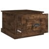 vidaXL Coffee Table Smoked Oak 50x50x35 cm Engineered Wood