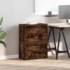 vidaXL Cabinets with 2 Drawers 2 pcs Smoked Oak 60x31x40 cm Engineered Wood