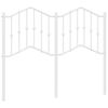 vidaXL Metal Replace Headboard White 120 cm