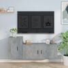 vidaXL 2 Piece TV Cabinet Set Concrete Grey Engineered Wood