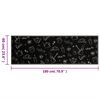 vidaXL Kitchen Rug Washable Morning Black 60x180 cm Velvet