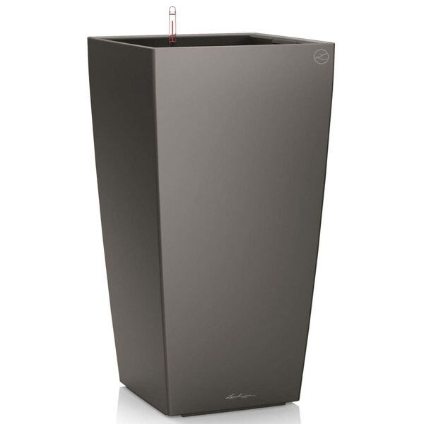 LECHUZA Planter Cubico 40 ALL-IN-ONE Charcoal 18194