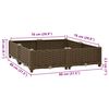 vidaXL Raised Bed 80x80x23 cm Polypropylene