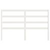 vidaXL Bed Headboard White 126x4x100 cm Solid Wood Pine