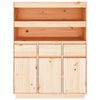 vidaXL Highboard 89x40x116.5 cm Solid Wood Pine