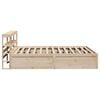vidaXL Bed Frame with Headboard 120x200 cm Solid Wood Pine