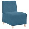 vidaXL Modular Sofa Unit Armless 3 pcs Blue 55 x 74 x 82 cm Velvet