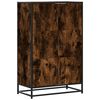 vidaXL Highboard Smoked Oak 68x35x106.5 cm Engineered Wood and Metal