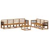 vidaXL Outdoor Sofa Set 7 pcs Natural Solid Acacia Wood