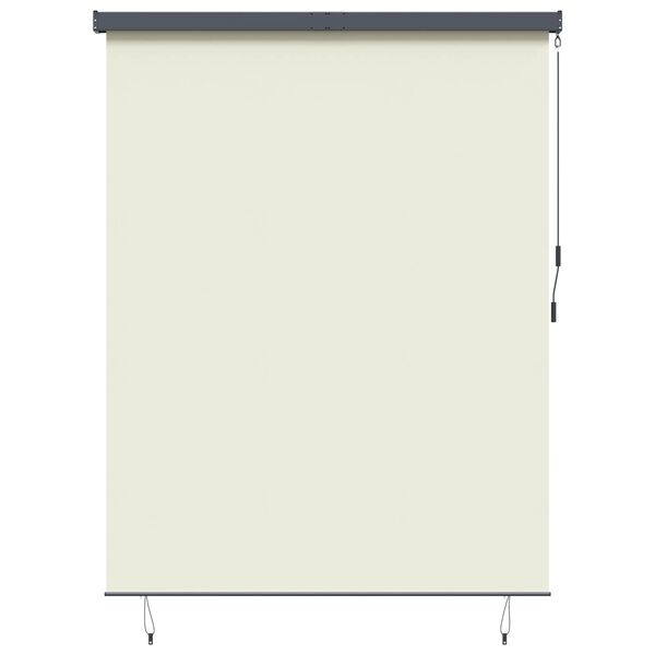 vidaXL Roller Blind Striped Cream 200 x 250 cm Fabric and Aluminum