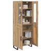 vidaXL Highboard 2 pcs Artisan Oak Engineered Wood