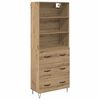 vidaXL Highboard 2 pcs Artisan Oak 69.5 x 34 x 180 cm Engineered Wood