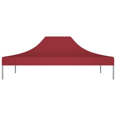 vidaXL Party Tent Roof 4.5x3 m Burgundy 270 g/m²