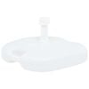 vidaXL Umbrella Base | White | Plastic | Medium | Decorative Inlays