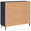 vidaXL Sideboard Black Oak 90 x 34 x 80 cm Engineered Wood