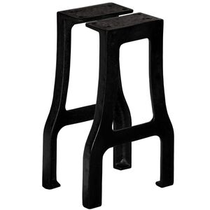 vidaXL Bench Leg | Set of 2 | Black | Cast iron | Medium | Durable | Bench Legs