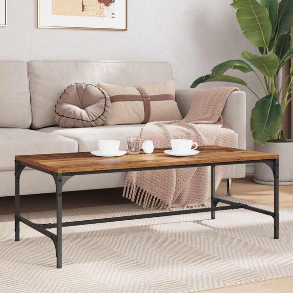vidaXL Coffee Table Old Wood 100 x 50 x 35 cm Engineered Wood