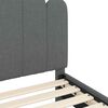 vidaXL Children's Bed Frame with Headboard Dark Grey 80 x 160 cm