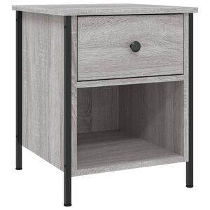 vidaXL Bedside Cabinet Grey Sonoma 40x42x50 cm Engineered Wood