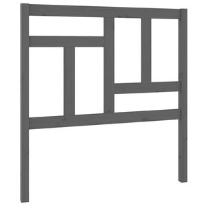 vidaXL Bed Headboard Grey 95,5x4x100 cm Solid Wood Pine