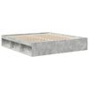 vidaXL Bed Frame without Mattress Concrete Grey 180x200 cm Super King Super King Size