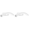 vidaXL Outdoor LED Wall Lights with Sensors 2pcs White