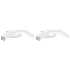 vidaXL Outdoor LED Wall Lights with Sensors 2pcs White