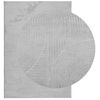 vidaXL Rug IZA Short Pile Scandinavian Look Grey 160x230 cm