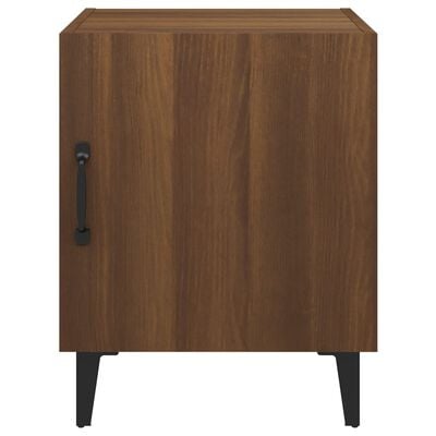 vidaXL Bedside Cabinet Brown Oak Engineered Wood