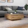 vidaXL Coffee Table Artisan Oak 80 x 80 x 31 cm Engineered Wood